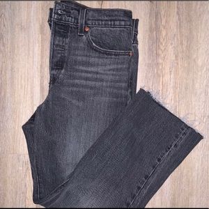 Levi's Wedgie Straight Black Jeans